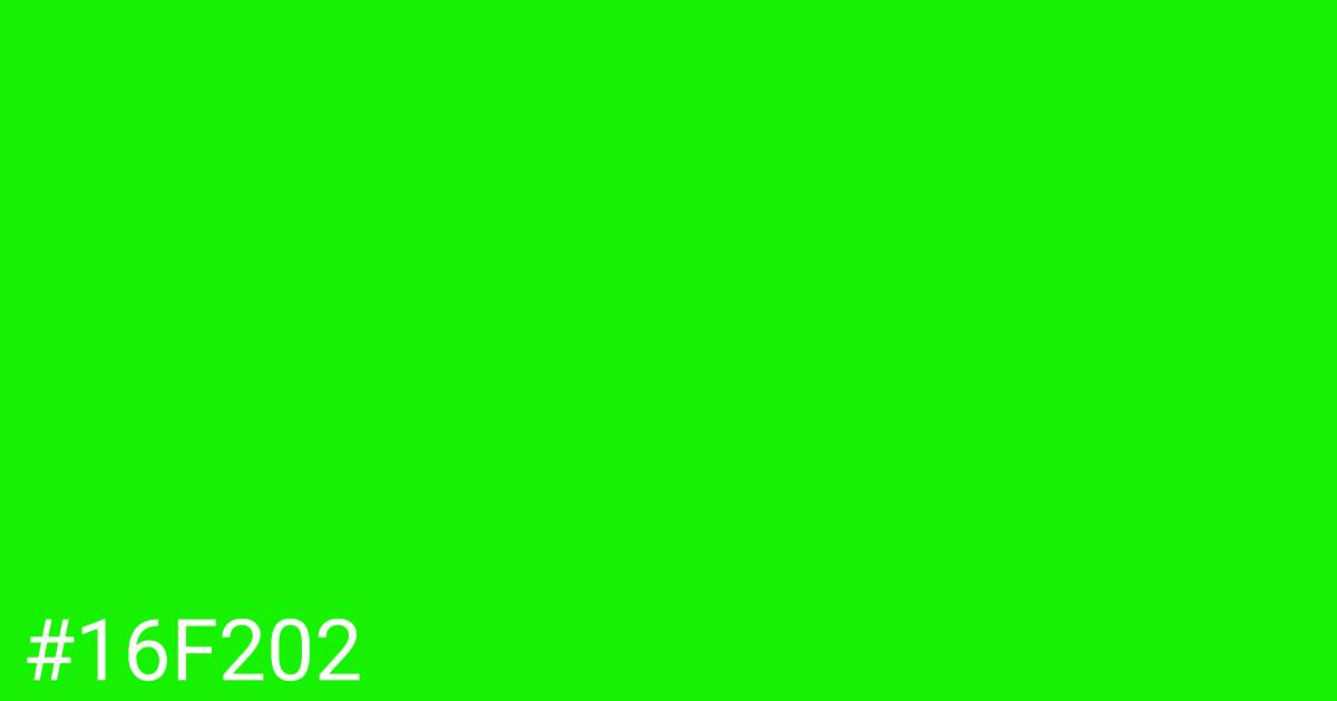 Hex color #16f202 graphic