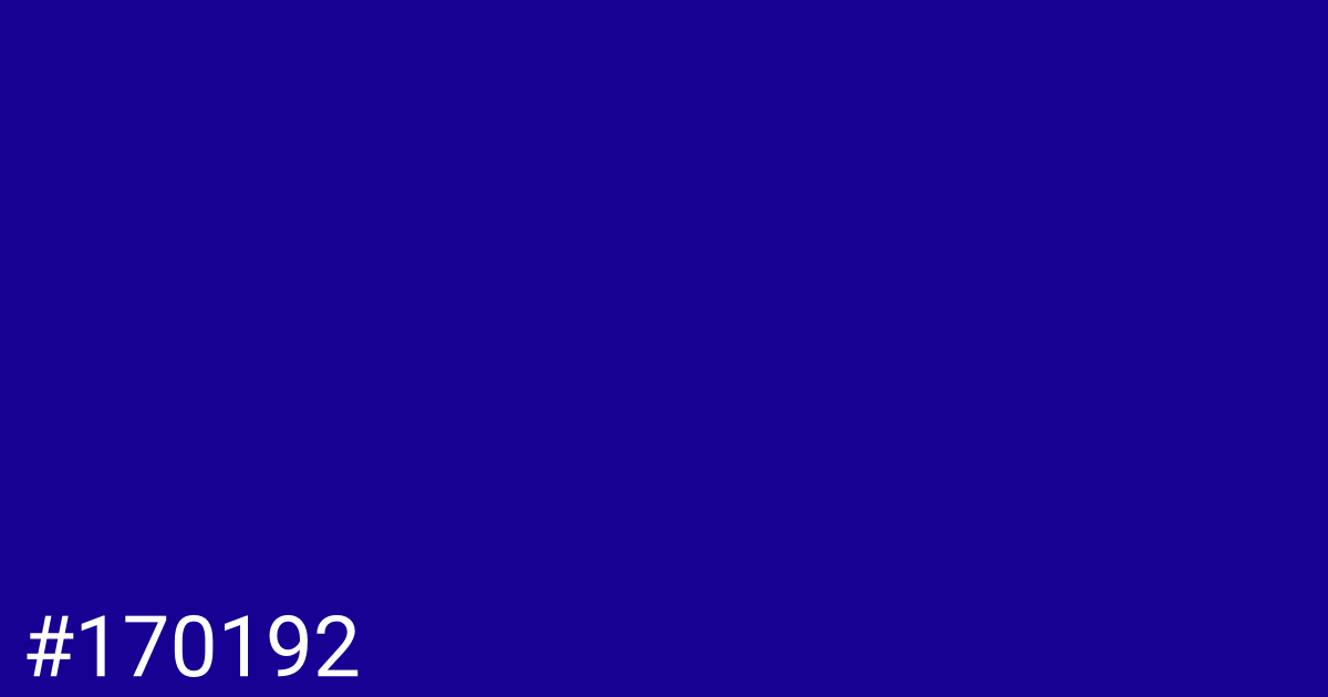 Hex color #170192 graphic