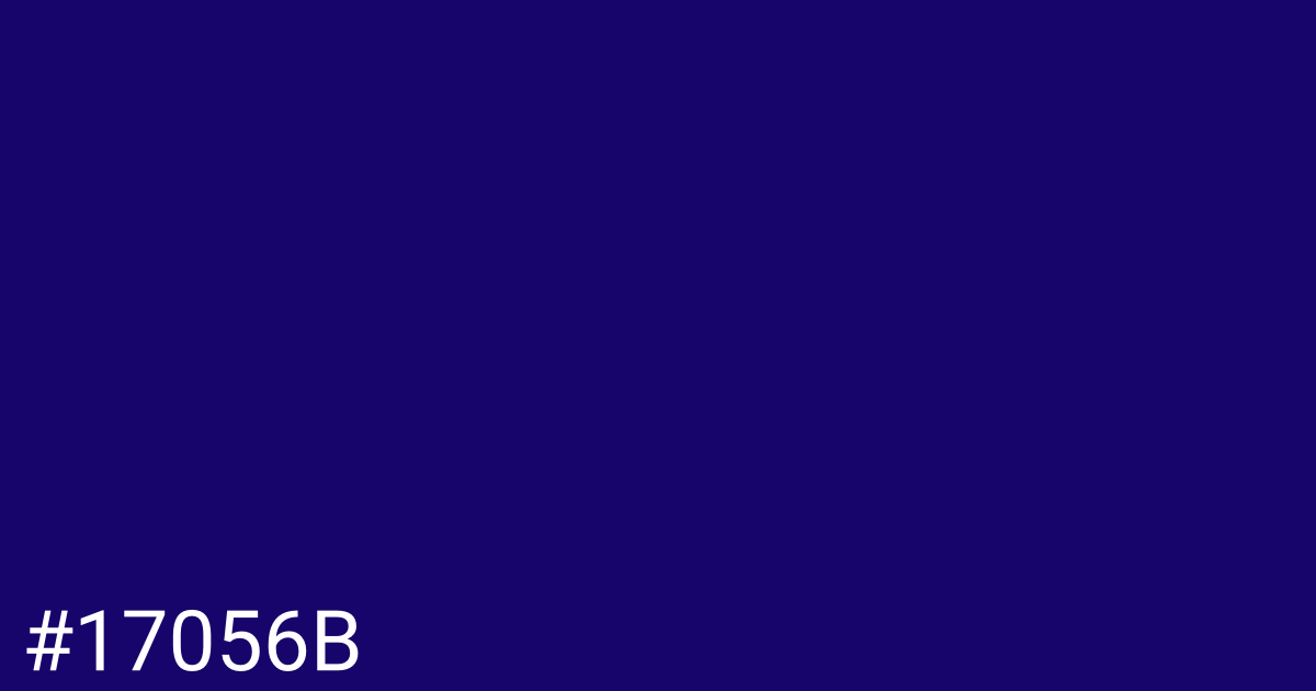 Hex color #17056b graphic