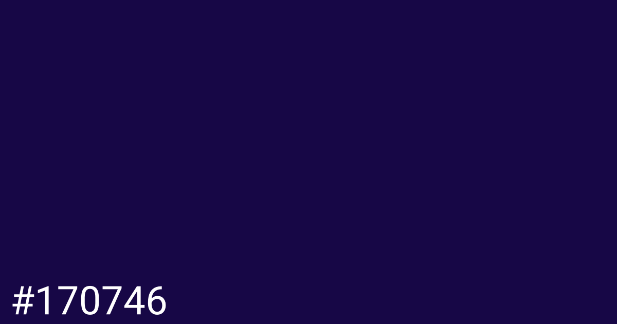 Hex color #170746 graphic