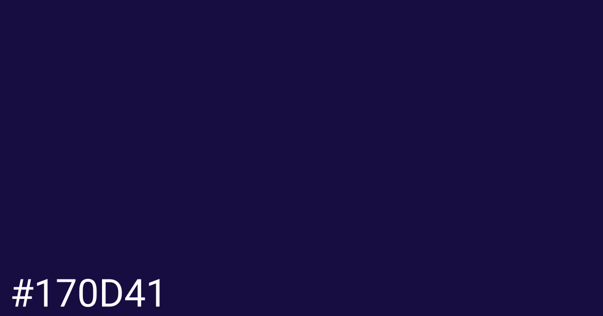 Hex color #170d41 graphic