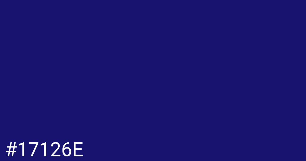 Hex color #17126e graphic
