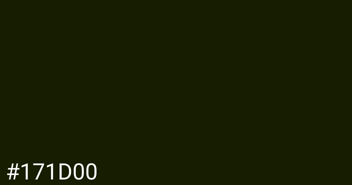 Hex color #171d00 graphic