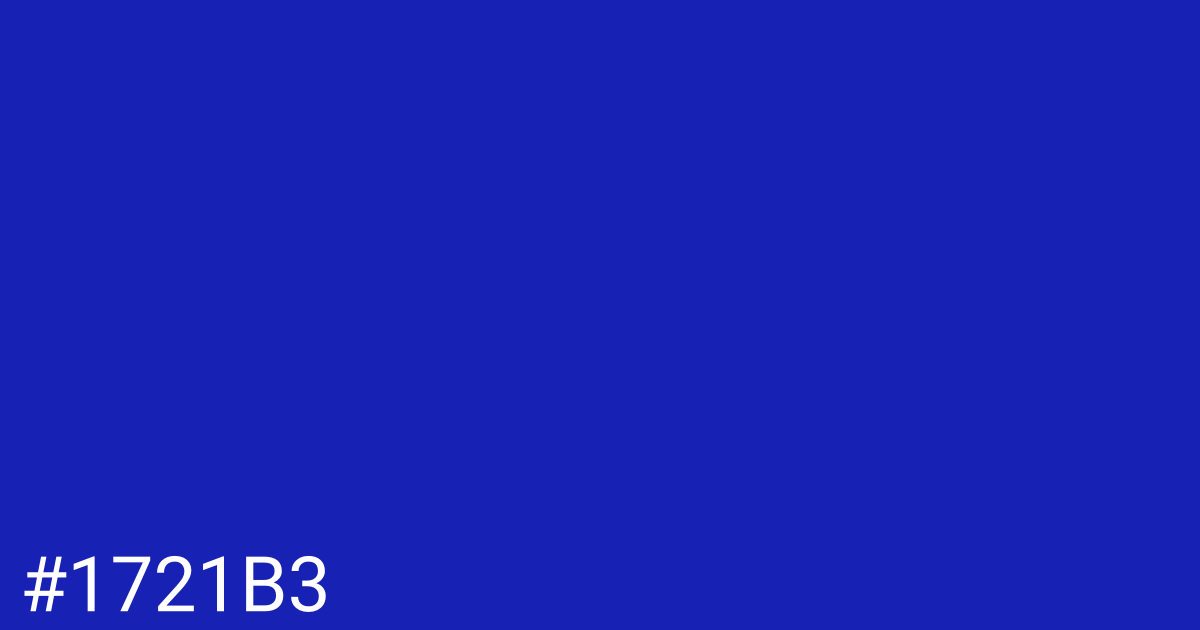 Hex color #1721b3 graphic