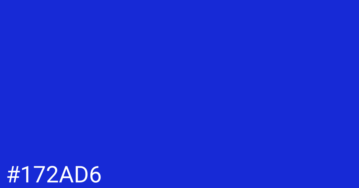 Hex color #172ad6 graphic