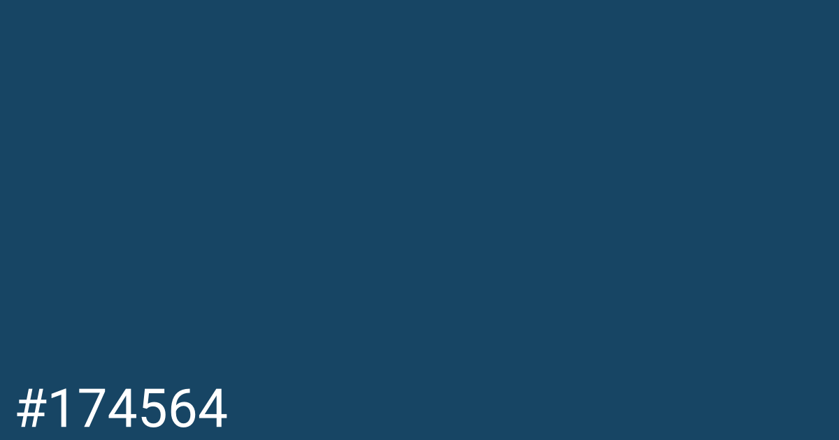 Hex color #174564 graphic
