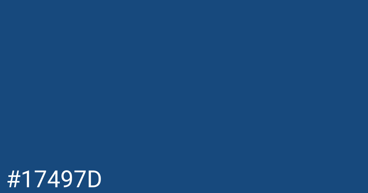 Hex color #17497d graphic