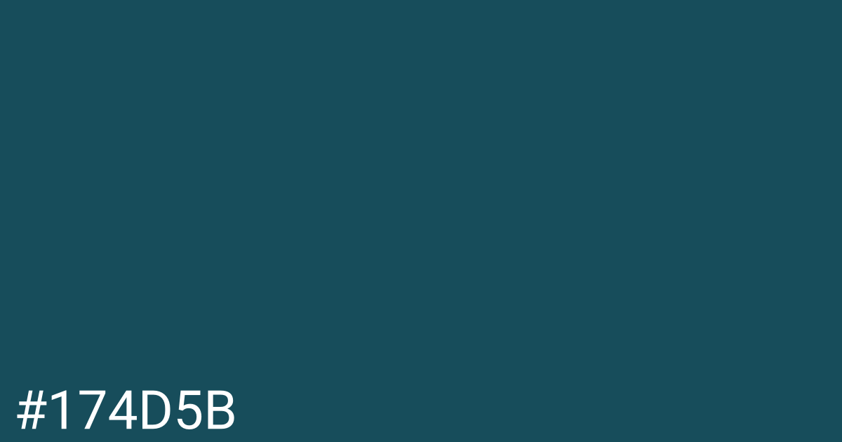 Hex color #174d5b graphic