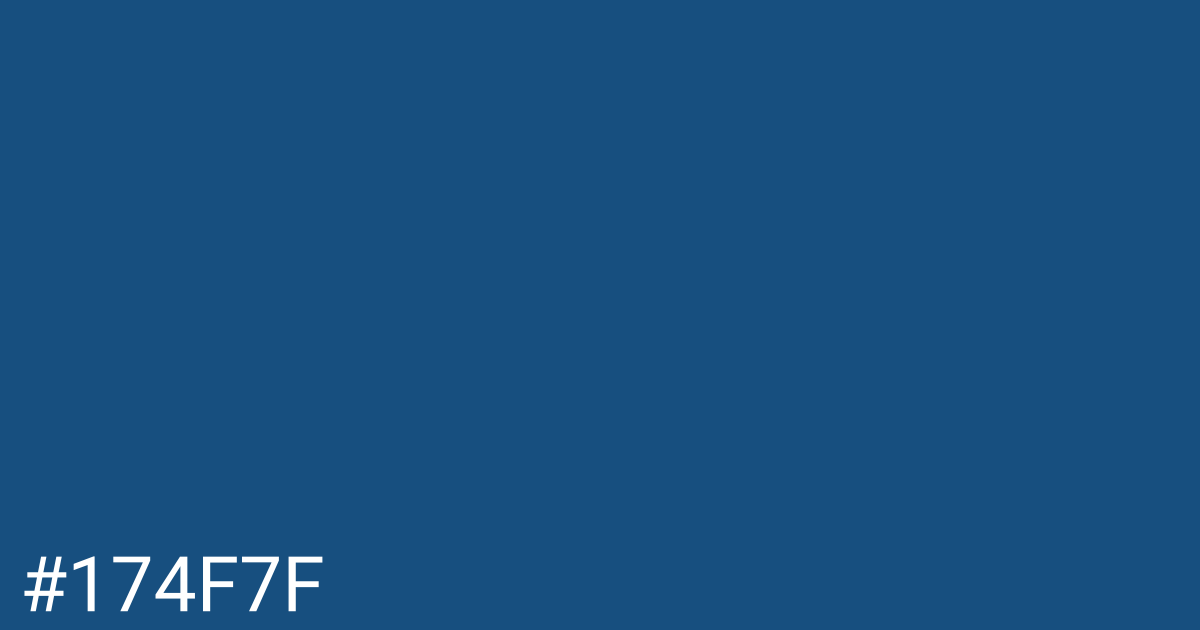 Hex color #174f7f graphic