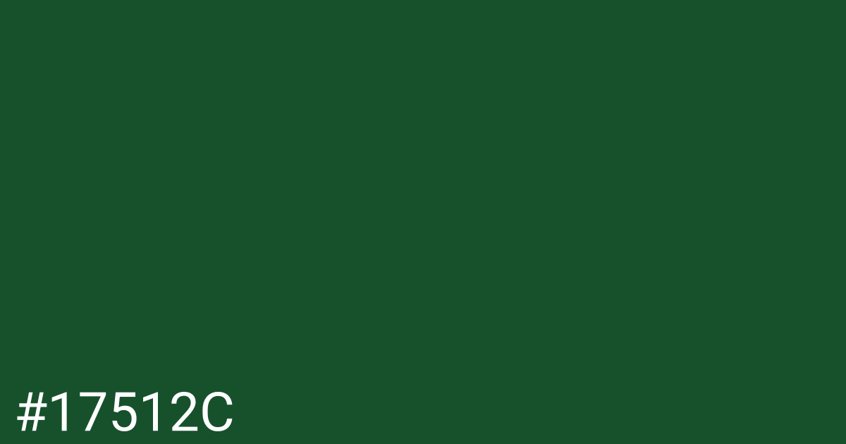 Hex color #17512c graphic