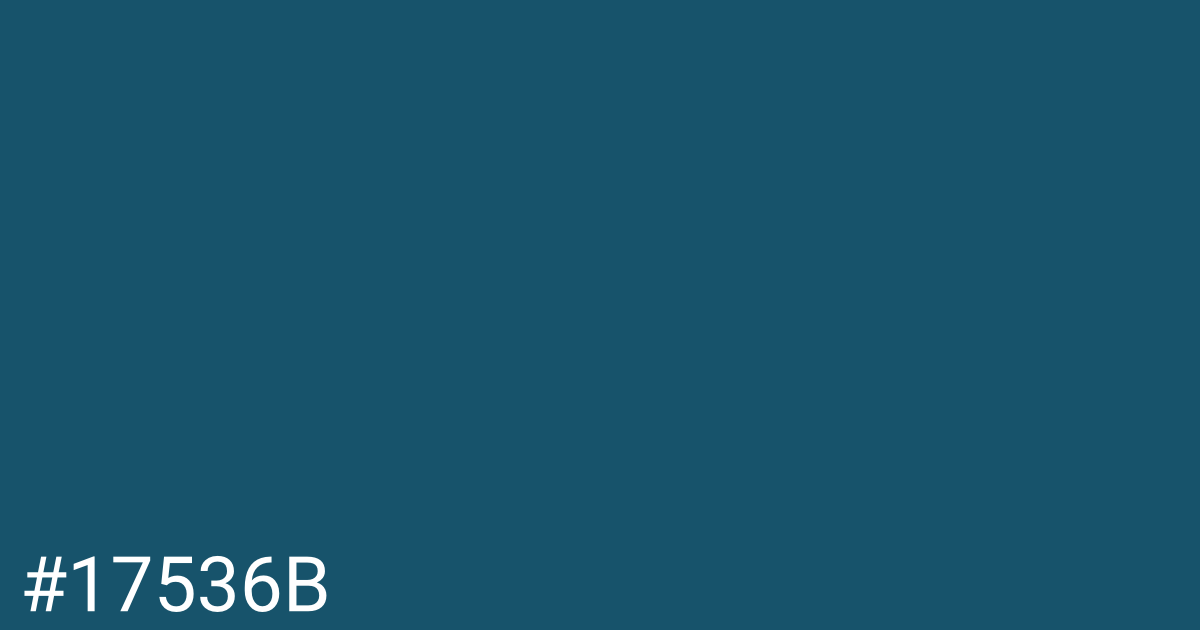 Hex color #17536b graphic