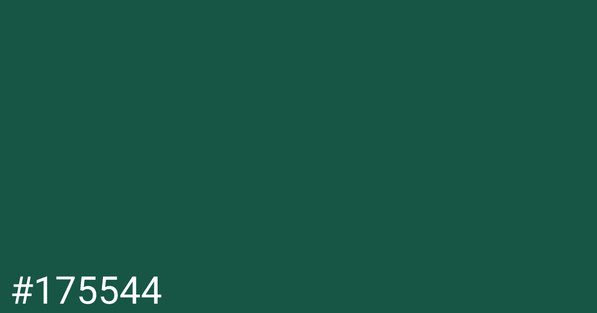 Hex color #175544 graphic