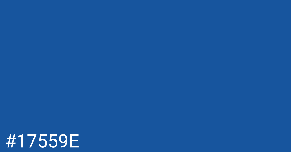 Hex color #17559e graphic