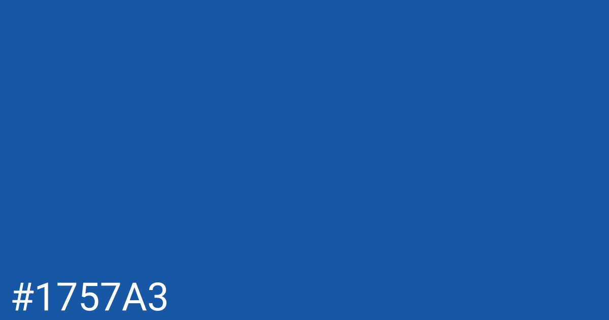 Hex color #1757a3 graphic