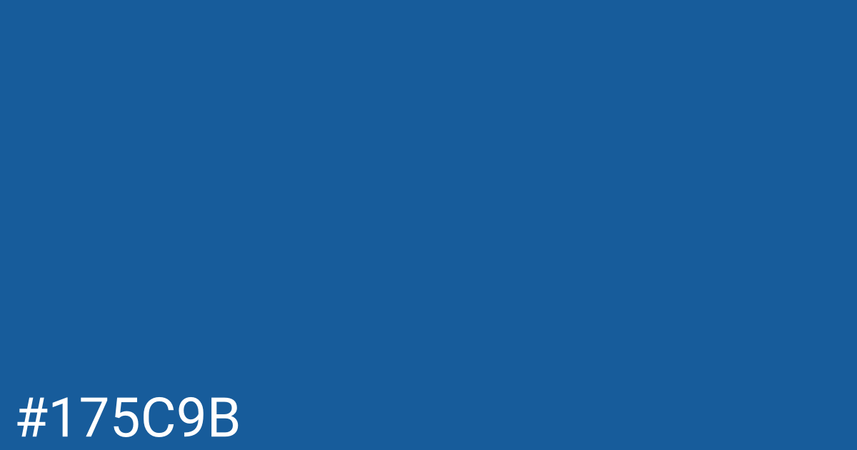 Hex color #175c9b graphic