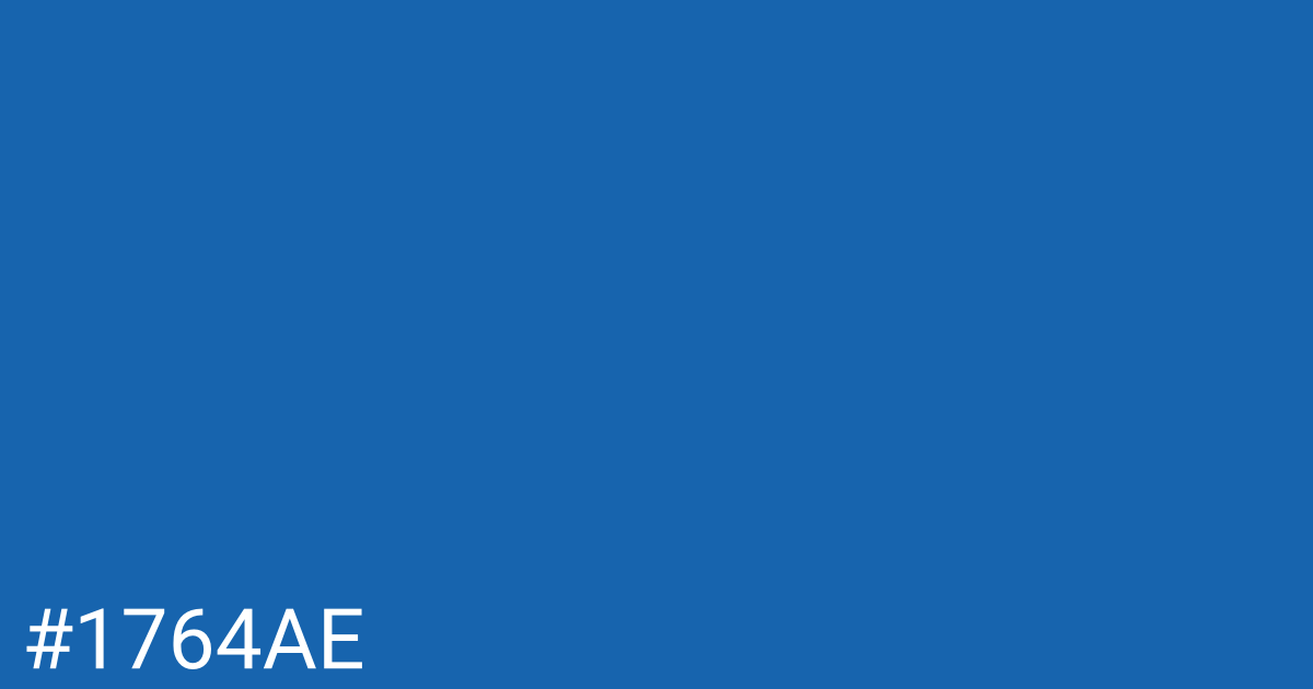 Hex color #1764ae graphic