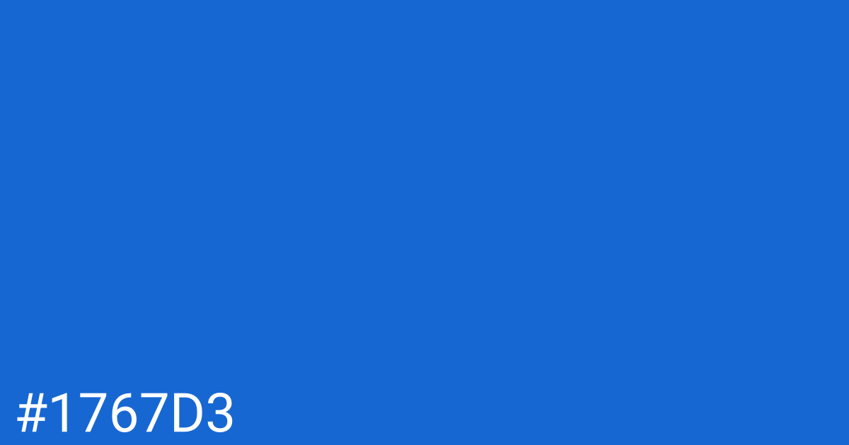 Hex color #1767d3 graphic