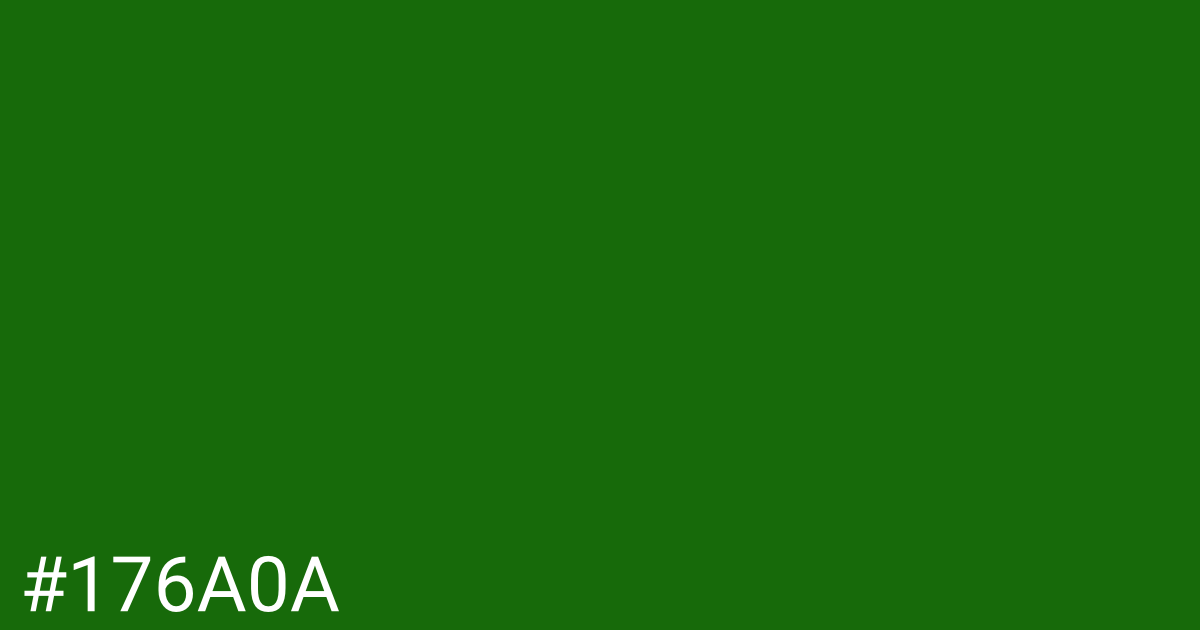 Hex color #176a0a graphic