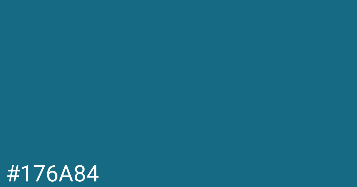Hex color #176a84 graphic