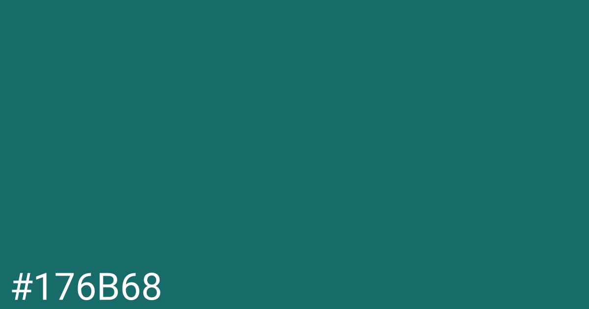 Hex color #176b68 graphic