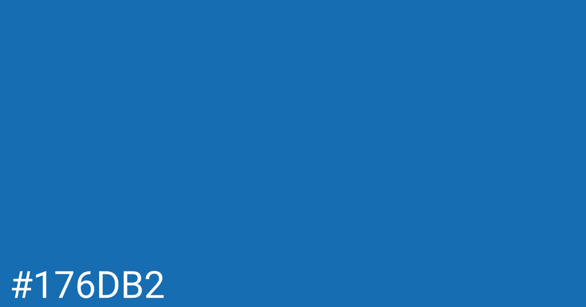 Hex color #176db2 graphic