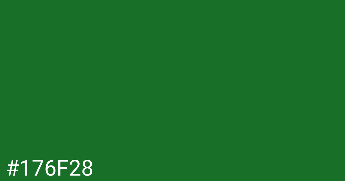 Hex color #176f28 graphic