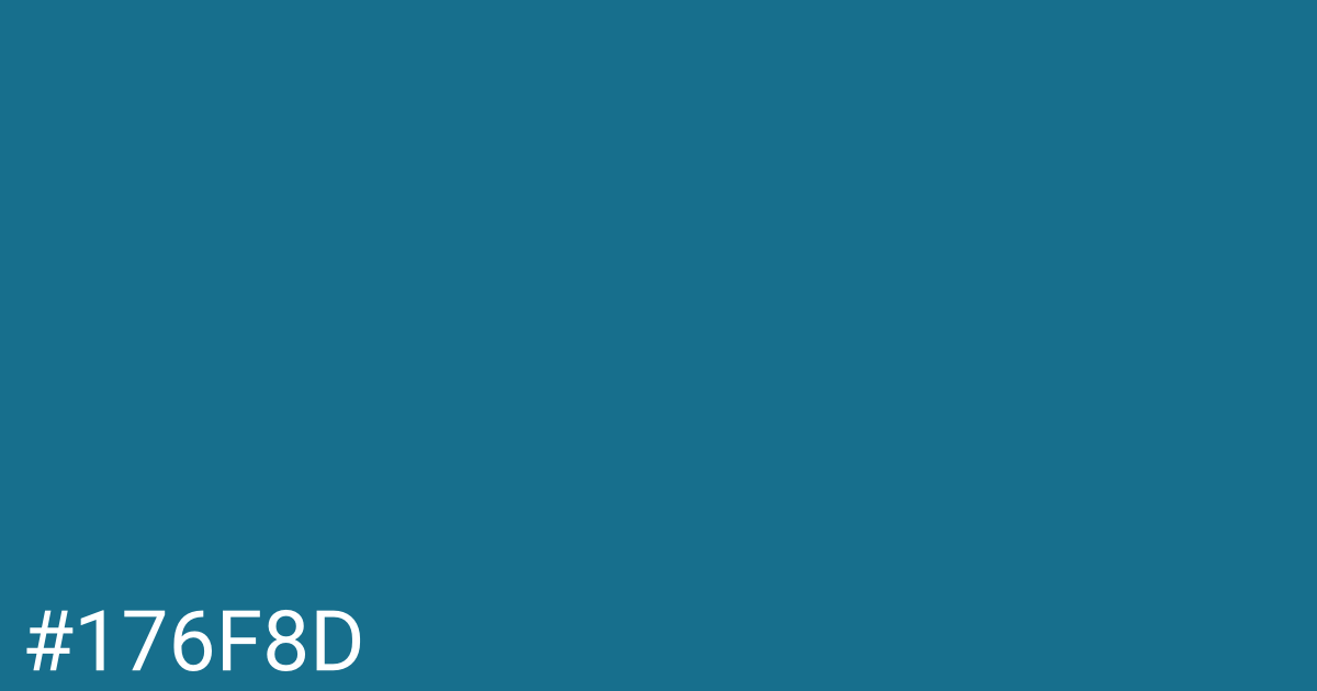 Hex color #176f8d graphic