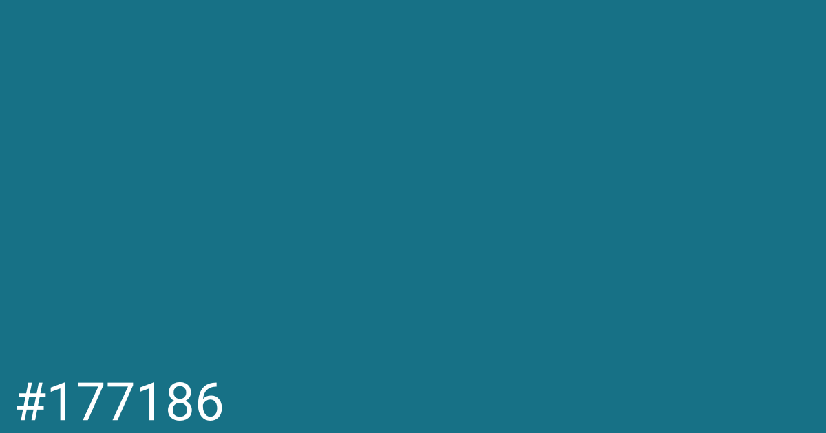 Hex color #177186 graphic