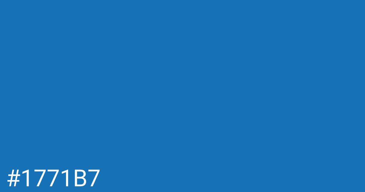 Hex color #1771b7 graphic