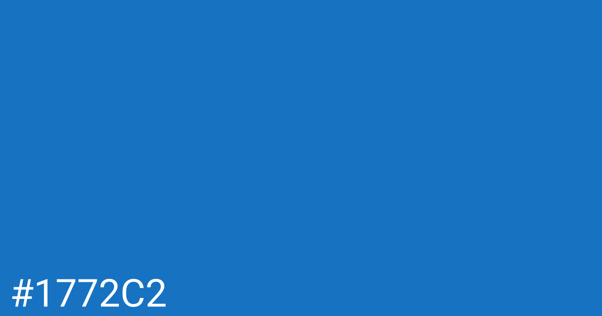Hex color #1772c2 graphic