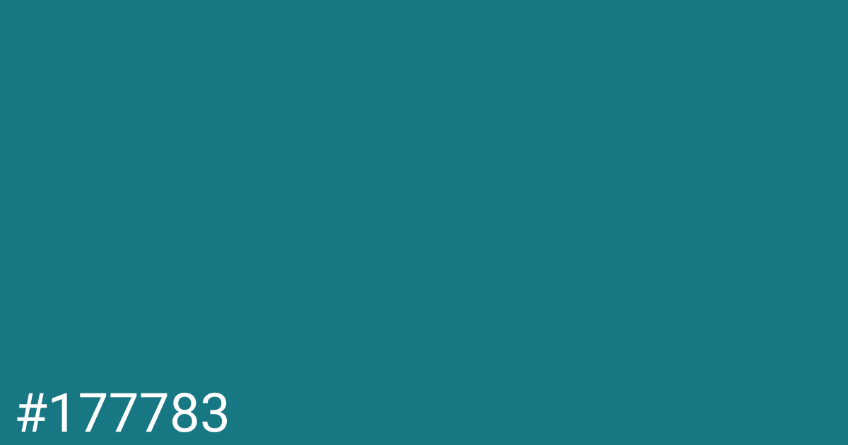 Hex color #177783 graphic
