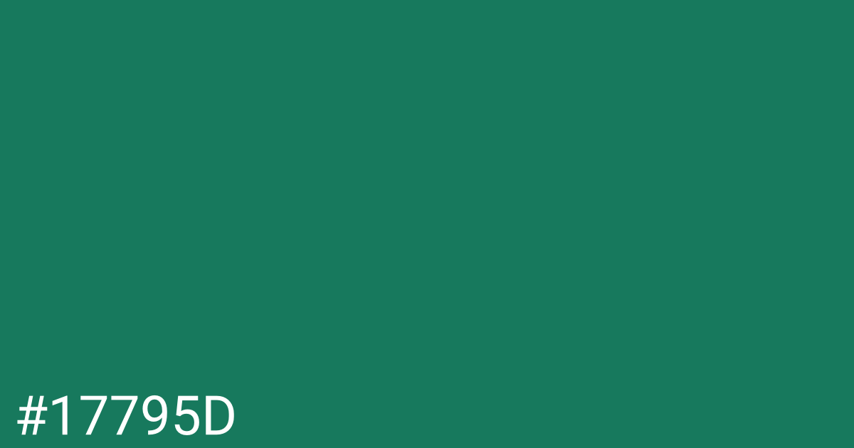 Hex color #17795d graphic