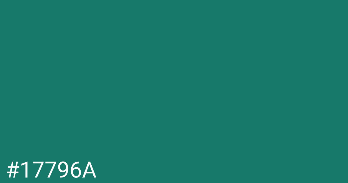 Hex color #17796a graphic