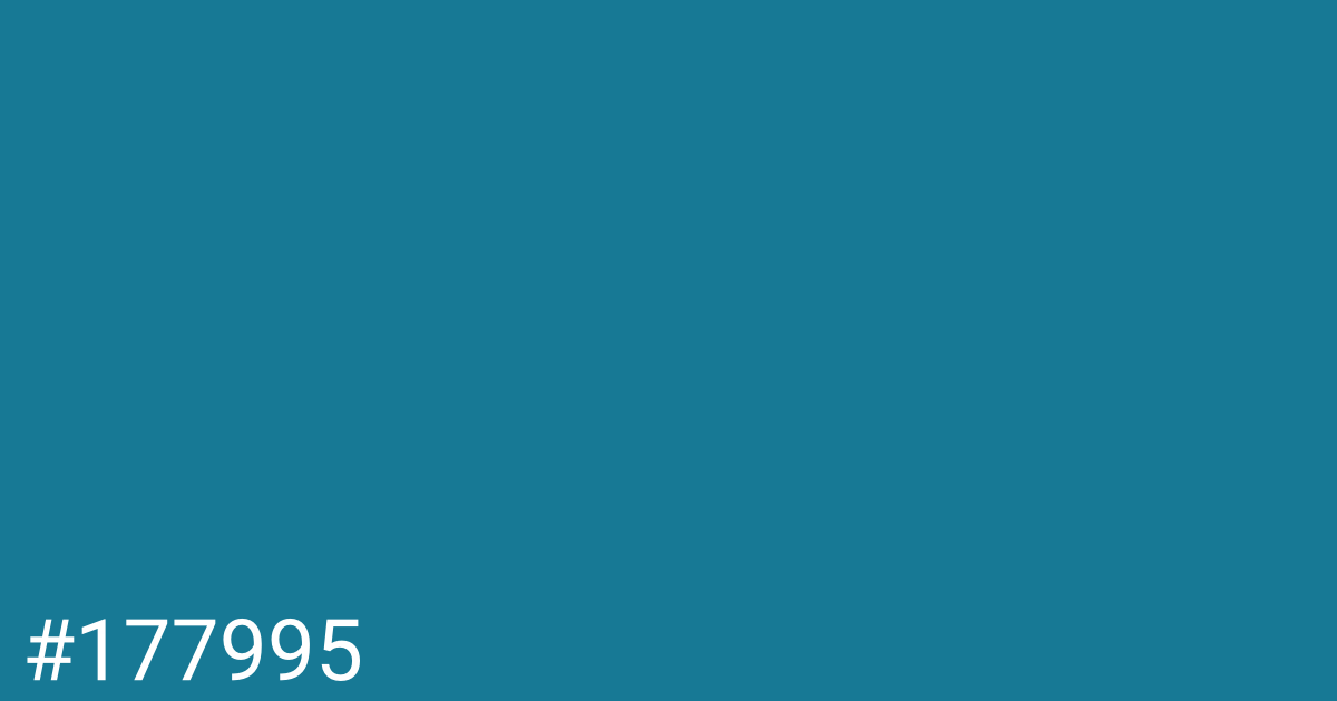 Hex color #177995 graphic