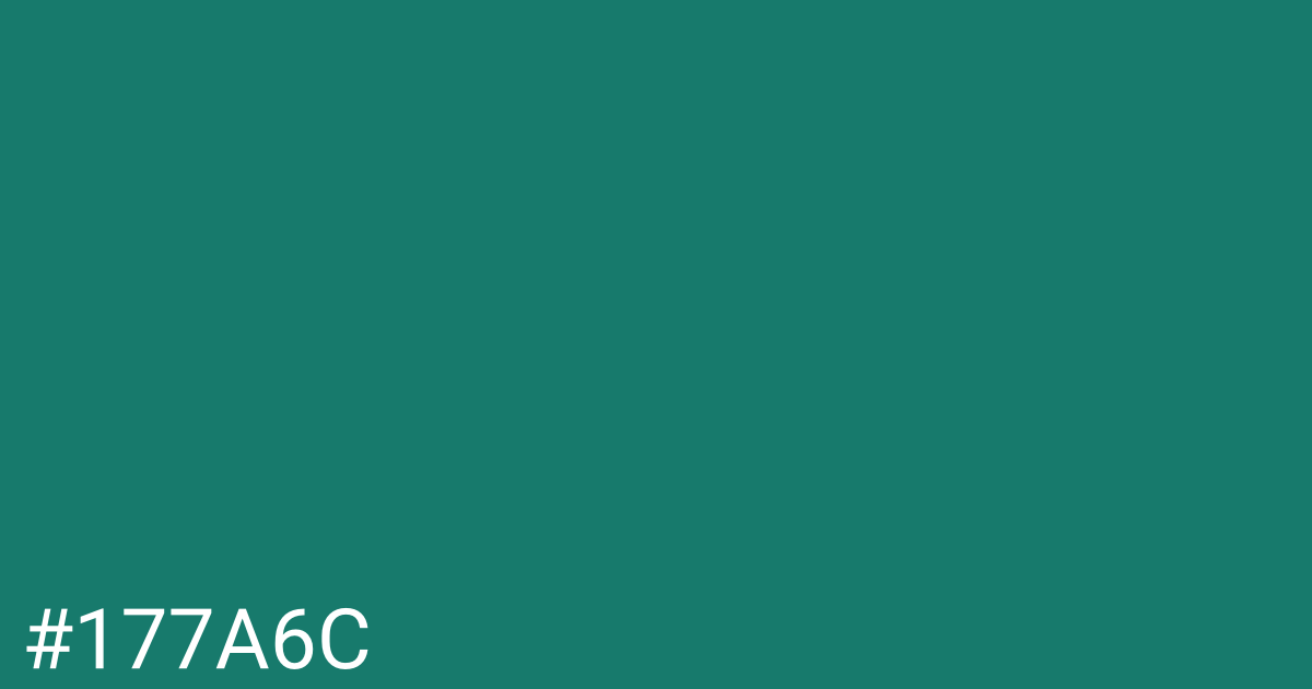 Hex color #177a6c graphic