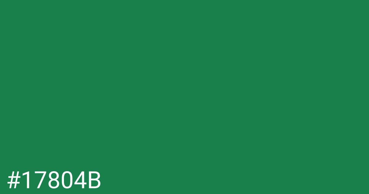 Hex color #17804b graphic