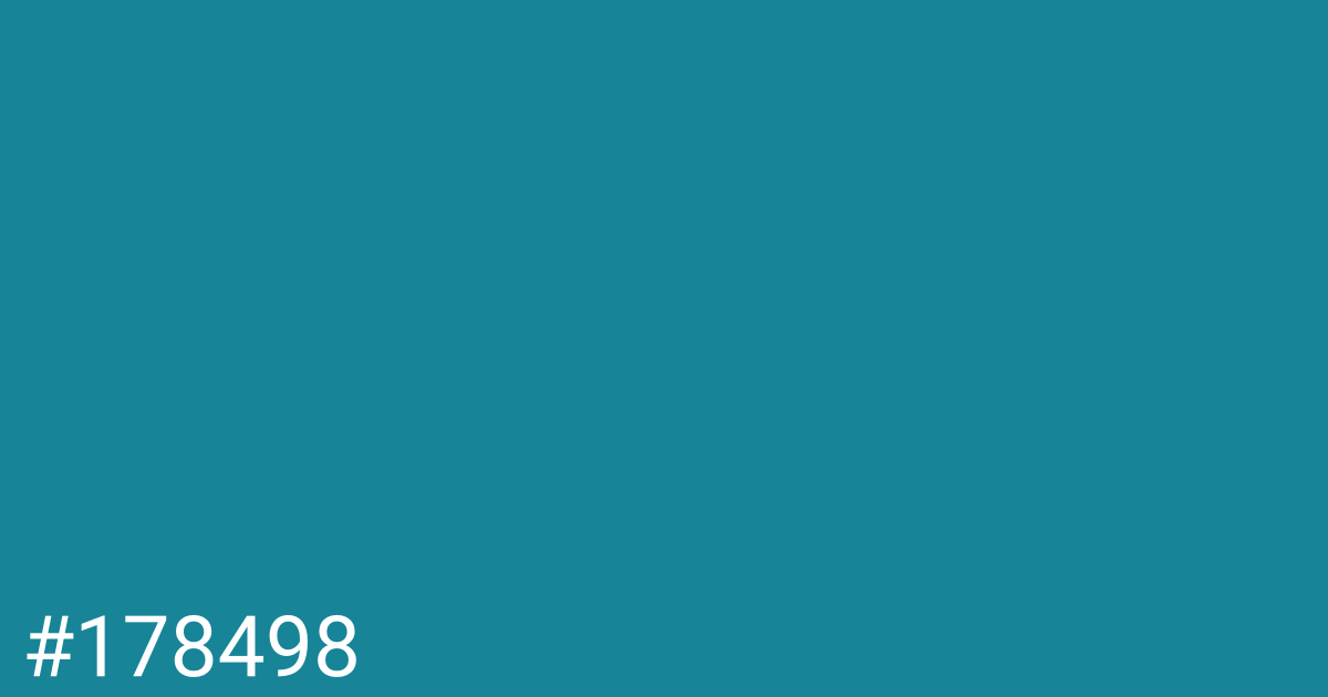 Hex color #178498 graphic