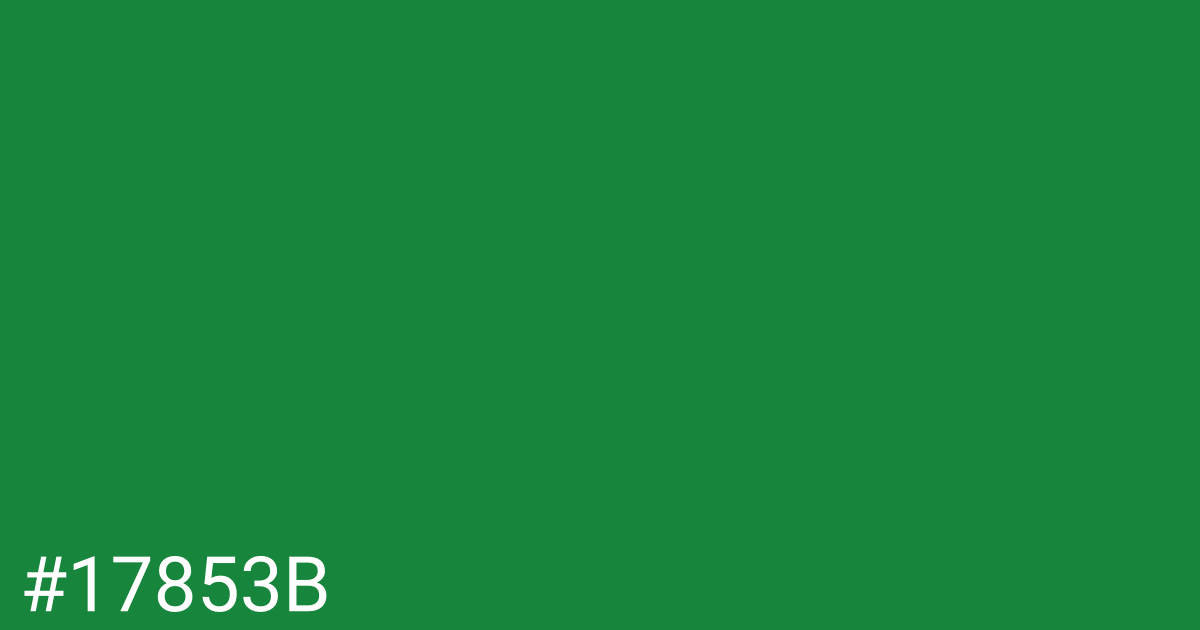 Hex color #17853b graphic