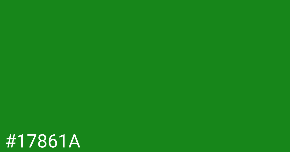 Hex color #17861a graphic