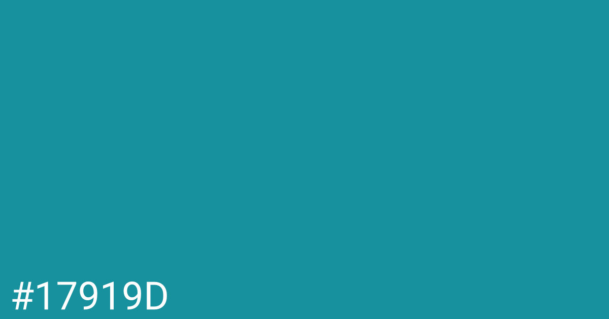 Hex color #17919d graphic