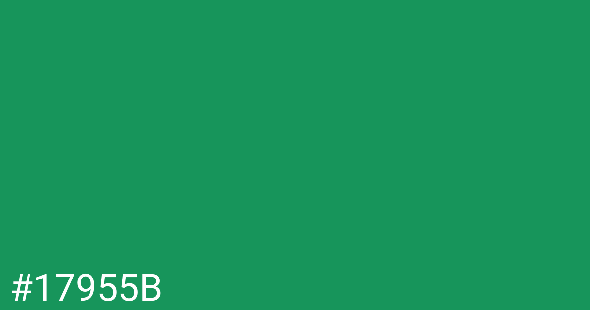 Hex color #17955b graphic