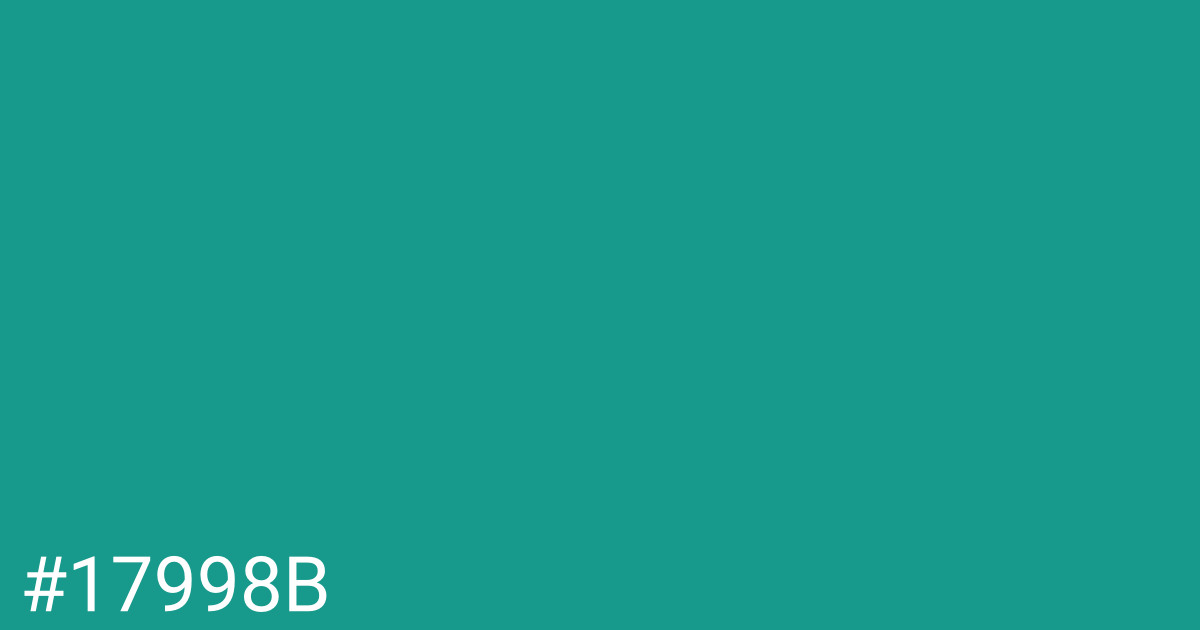 Hex color #17998b graphic