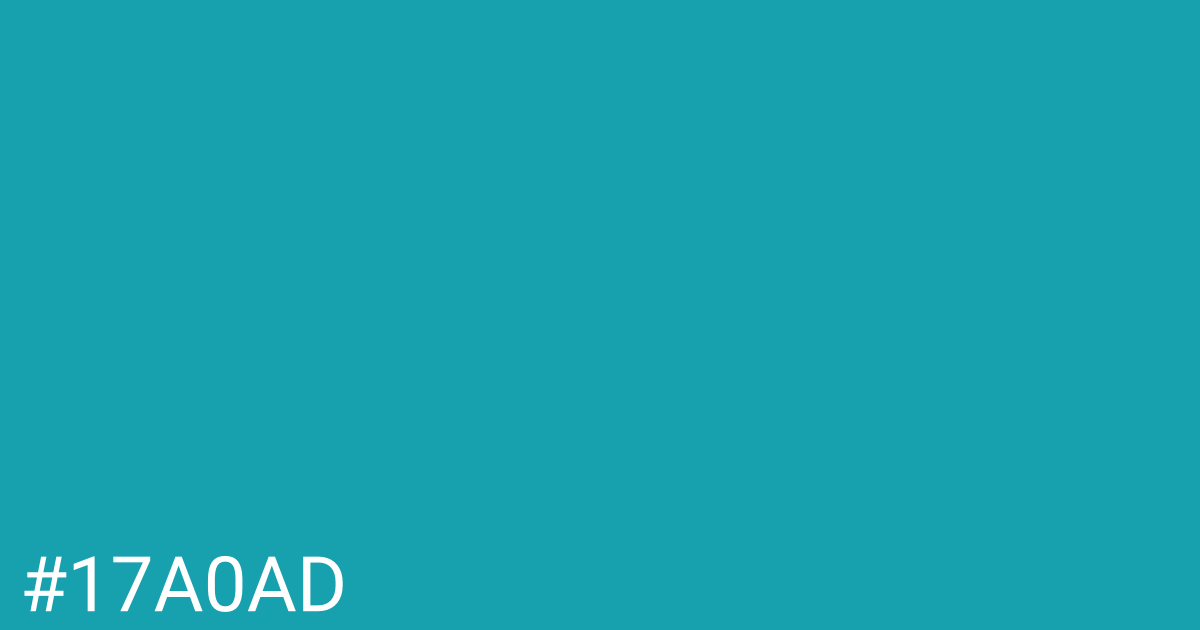 Hex color #17a0ad graphic