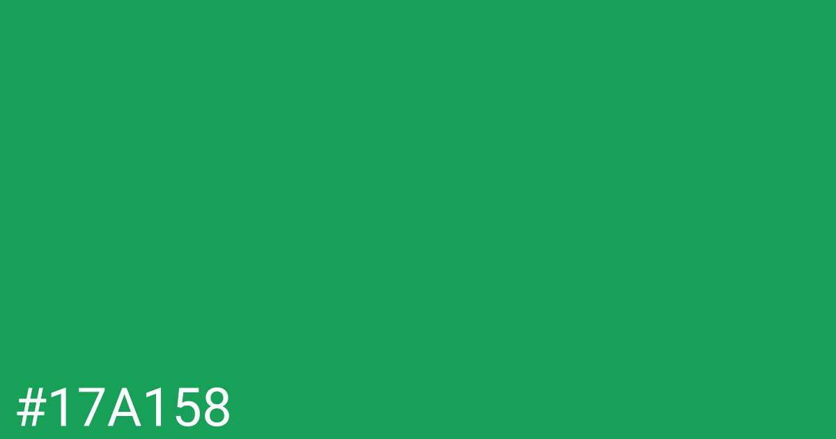 Hex color #17a158 graphic