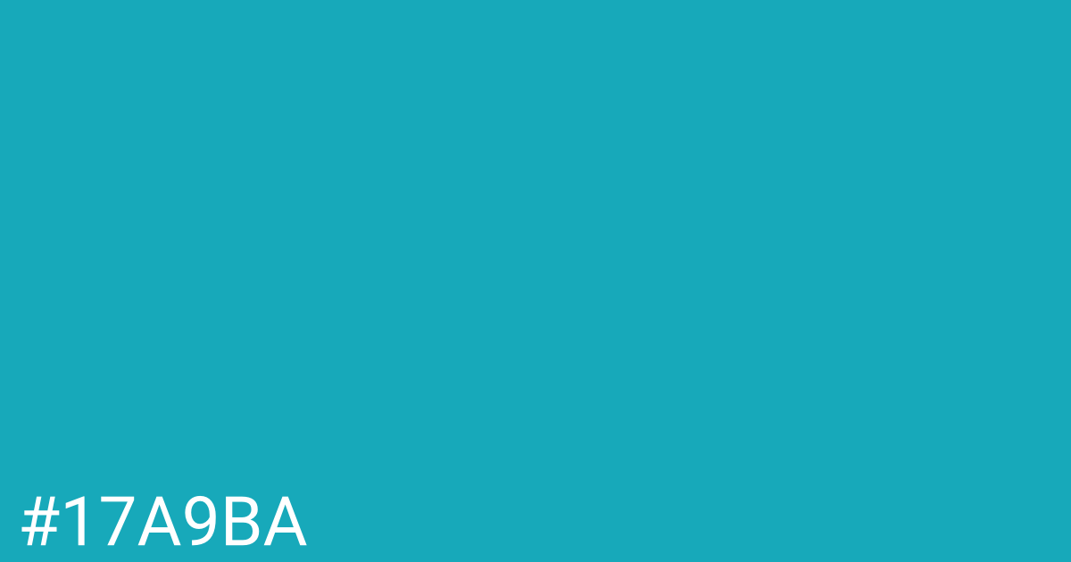Hex color #17a9ba graphic