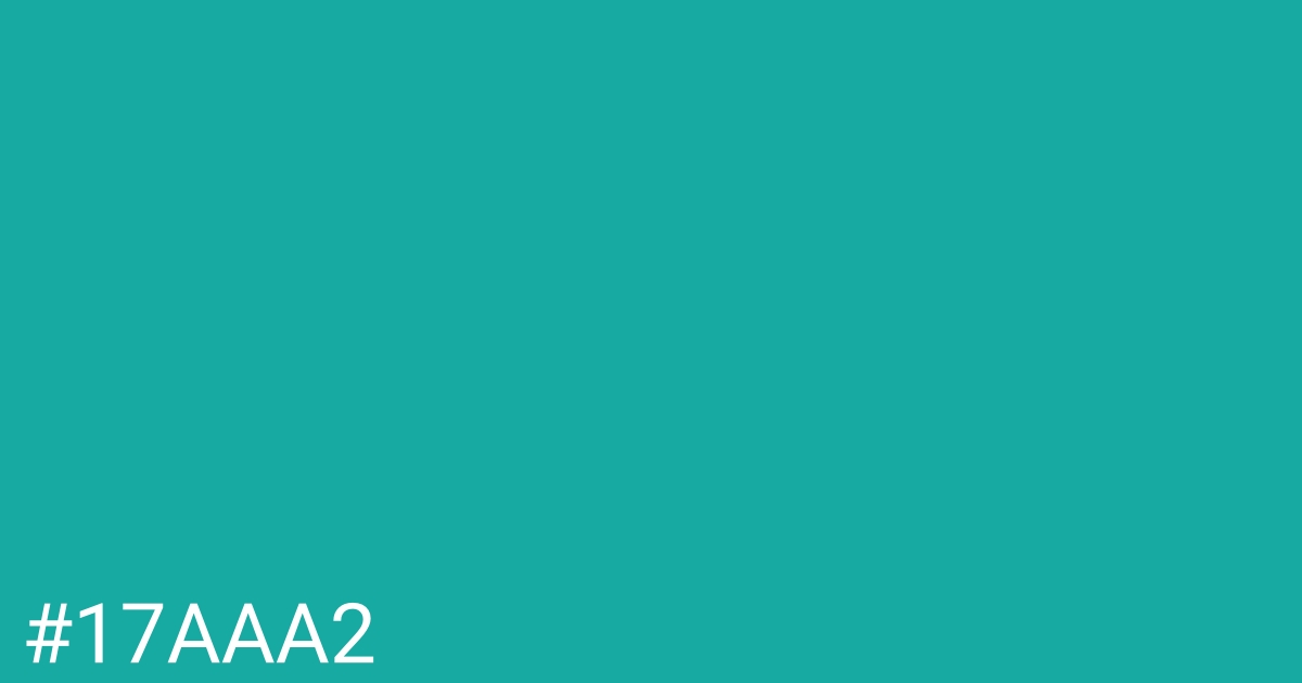 Hex color #17aaa2 graphic