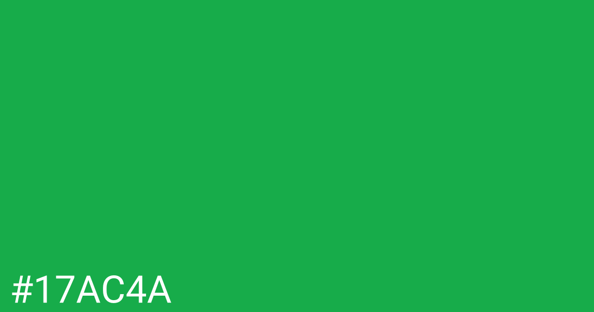 Hex color #17ac4a graphic