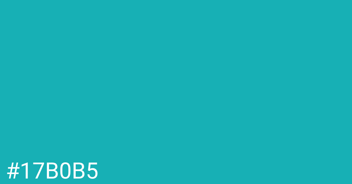 Hex color #17b0b5 graphic