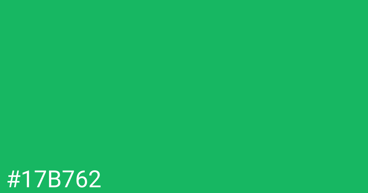 Hex color #17b762 graphic