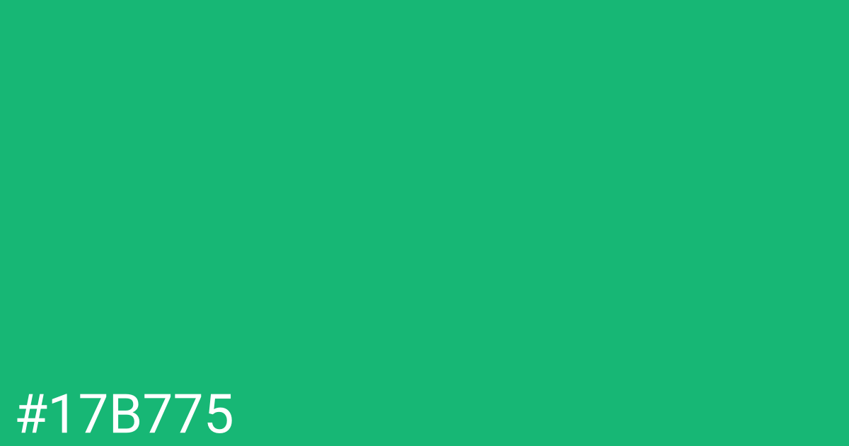 Hex color #17b775 graphic